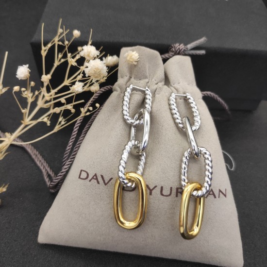 Hl76A10David Yurman 分色纽线扣环耳环