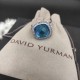 Hl76750David Yurman 主石14MM四方钻蓝钻戒指 尺寸：美号，6-7-8-9，四个号