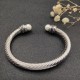 Hl76A20David Yurman 7mm旋转头珍珠手镯。建议适合佩戴的手围16-20cm