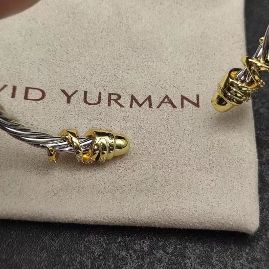 Hl76900David Yurman 4mm圆头缠绕手镯。建议适合佩戴的手围15-20cm