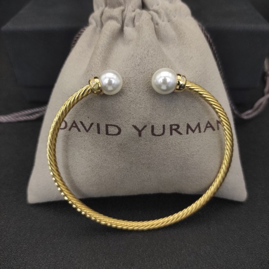 Hl75900David Yurman  3mm金色珍珠手镯。建议适合佩戴的手围15-19cm