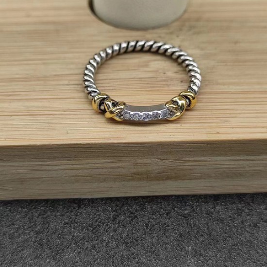 Hl76600David Yurman 金线包边戒指 尺寸：美号，6-7-8-9，四个号