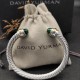 Hl76A20David Yurman 7mm分色双钻头深绿钻手镯。建议适合佩戴的手围16-20cm