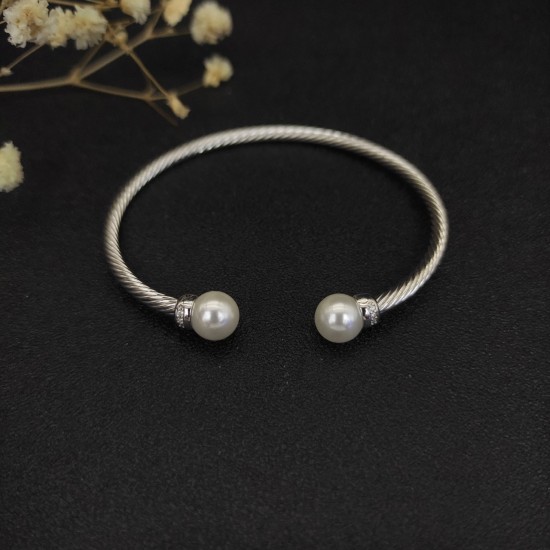 Hl86900 David Yurman  3mm银色珍珠手镯。建议适合佩戴的手围15-19cm