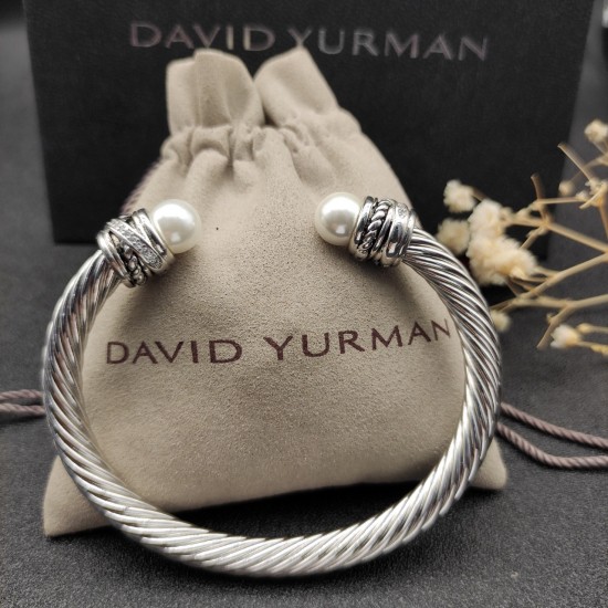 Hl76A20David Yurman 7mm旋转头珍珠手镯。建议适合佩戴的手围16-20cm