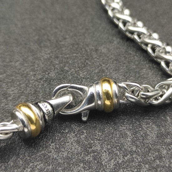 Hl76A60 新款 David Yurman  6MM分色钩头项链。长度55cm、60cm、65cm、70cm四个尺寸。延迟链