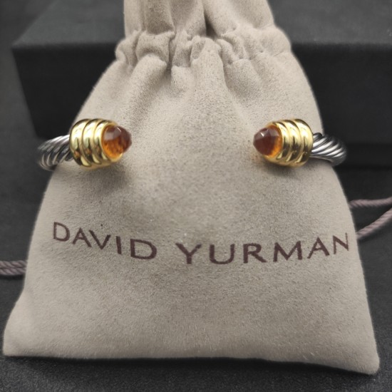 Hl86900David Yurman 5MM金头香槟钻手镯.。建议适合佩戴的手围15-20cm