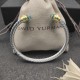 Hl86A00David Yurman  5MM金头菱角蓝钻手镯。建议适合佩戴的手围15-20cm