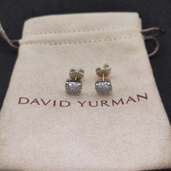 Hl86700 David Yurman    9mm四爪满钻耳钉