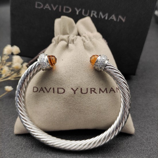 Hl87A20David Yurman 7mm满钻香槟钻头手镯。建议适合佩戴的手围16-20cm