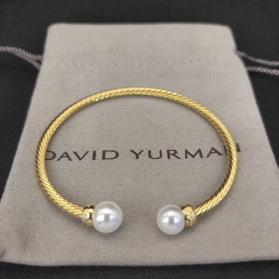 Hl75900David Yurman  3mm金色珍珠手镯。建议适合佩戴的手围15-19cm