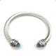 Hl76A20David Yurman 7mm旋转头蓝钻头手镯。建议适合佩戴的手围16-20cm