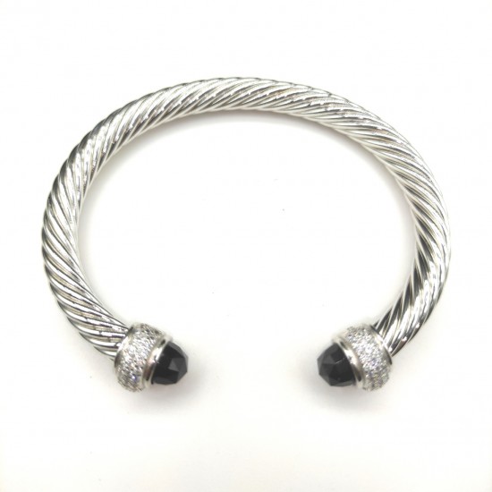 Hl76A20David Yurman 7mm满钻紫钻头手镯。建议适合佩戴的手围16-20cm