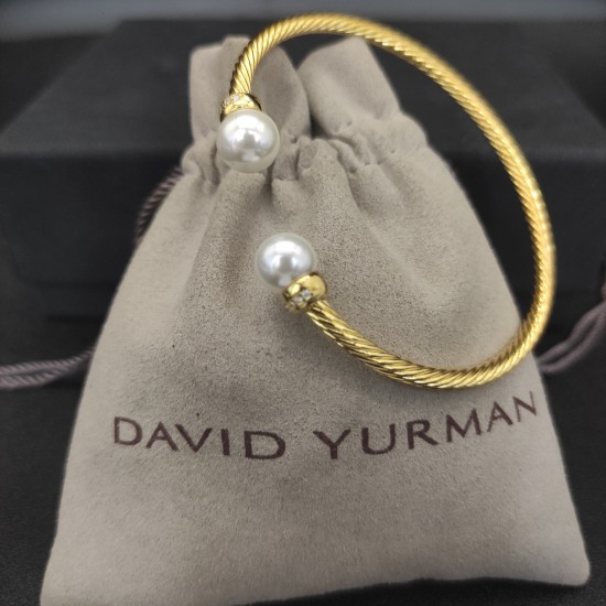 Hl75900David Yurman  3mm金色珍珠手镯。建议适合佩戴的手围15-19cm