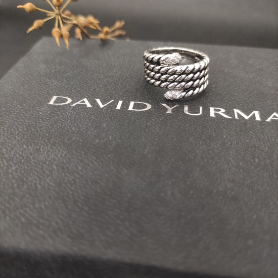 Hl75700David Yurman 带钻纽线戒指  尺寸：美号，6-7-8-9，四个号