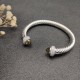 Hl77A20David Yurman 7mm满钻褐色钻头手镯。建议适合佩戴的手围16-20cm