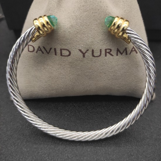 Hl86900David Yurman 5MM金头蓝钻手镯.。建议适合佩戴的手围15-20cm