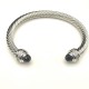 Hl76A20David Yurman 7mm镶嵌石黑钻头手镯。建议适合佩戴的手围16-20cm