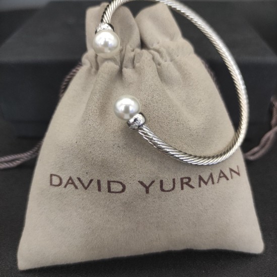 Hl86900 David Yurman  3mm银色珍珠手镯。建议适合佩戴的手围15-19cm