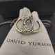 Hl86750David Yurman  纽线圆柱分色耳环。 内径约2cm