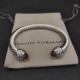 Hl76A20David Yurman 7mm镶嵌石香槟钻头手镯。建议适合佩戴的手围16-20cm