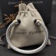 Hl77A20David Yurman 7mm分色双钻头黑钻手镯。建议适合佩戴的手围16-20cm