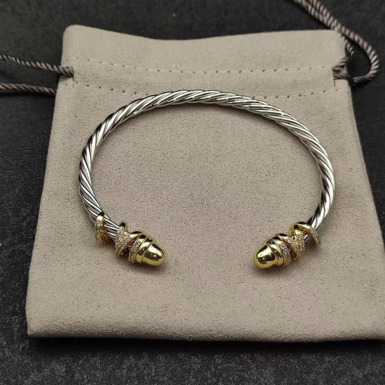 Hl76900David Yurman 4mm圆头缠绕手镯。建议适合佩戴的手围15-20cm