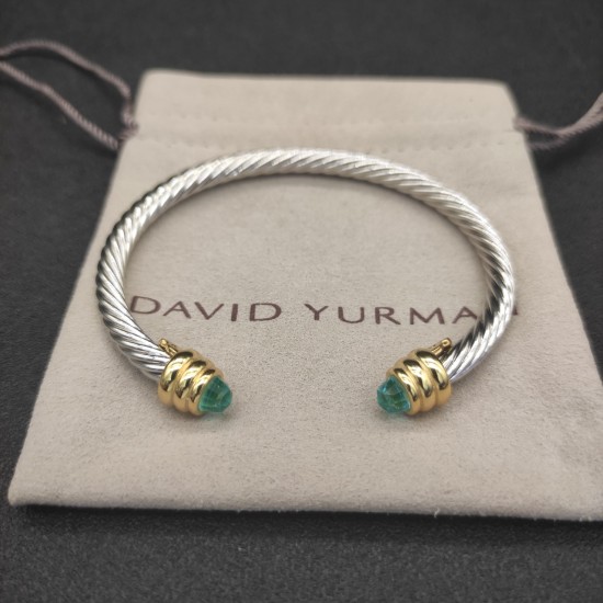 Hl86900David Yurman 5MM金头蓝钻手镯.。建议适合佩戴的手围15-20cm