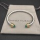 Hl86900David Yurman 5MM金头蓝钻手镯.。建议适合佩戴的手围15-20cm