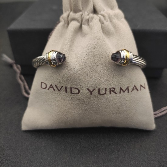 Hl76900David Yurman 5mm双钻头紫钻手镯 。建议适合佩戴的手围15-20cm