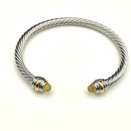 Hl65900David Yurman 5mm双钻头黄钻手镯 。建议适合佩戴的手围15-20cm