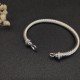 Hl76900David Yurman 5mm银色带钻钩头手镯。建议适合佩戴的手围15-19cm