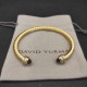 Hl76900David Yurman 5MM金色带钻紫钻手镯。建议适合佩戴的手围15-20cm