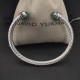 Hl65900David Yurman 5mm旋转镶嵌钻蓝钻手镯。建议适合佩戴的手围15-20cm