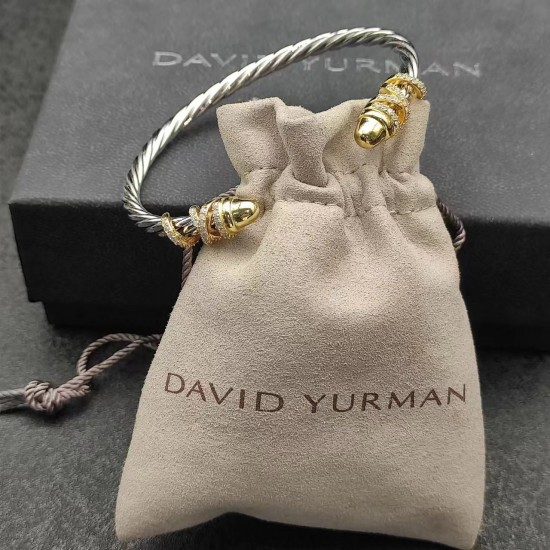 Hl76900David Yurman 4mm圆头缠绕手镯。建议适合佩戴的手围15-20cm