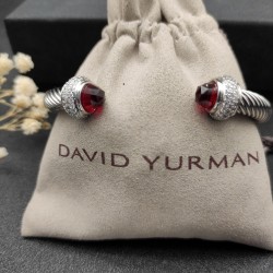 Hl86A20David Yurman 7mm满钻红钻头手镯。建议适合佩戴的手围16-20cm