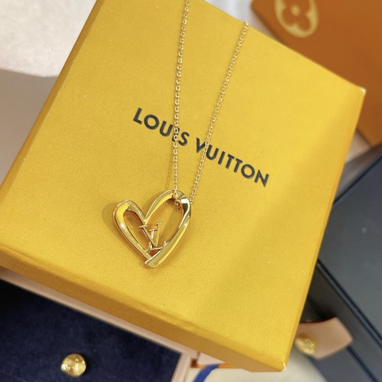 SY80A15七夕限量款 Louis Vuitton 路易威登 爱心 项链