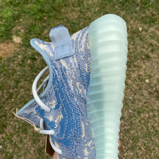 椰子350v2水洗蓝 真爆米花 adidas originals Yeezy boost 350 V2 &quot;MX Blue&quot; 低帮 蓝色 GW3375