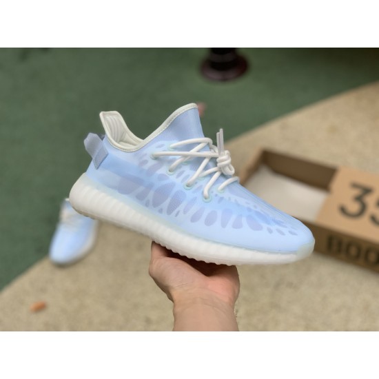 350v2透明冰蓝 特供版LJR出品偏小0.5-1码adidas Yeezy Boost 350 V2“Mono Ice”GW2869