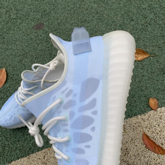 350v2透明冰蓝 特供版LJR出品偏小0.5-1码adidas Yeezy Boost 350 V2“Mono Ice”GW2869