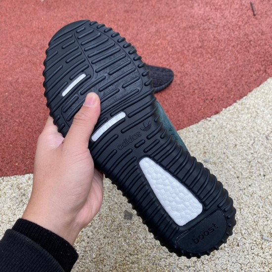 初代350椰子黑色 真爆米花Adidas Yeezy 阿迪纯黑椰子350初代 侃爷 AQ2659