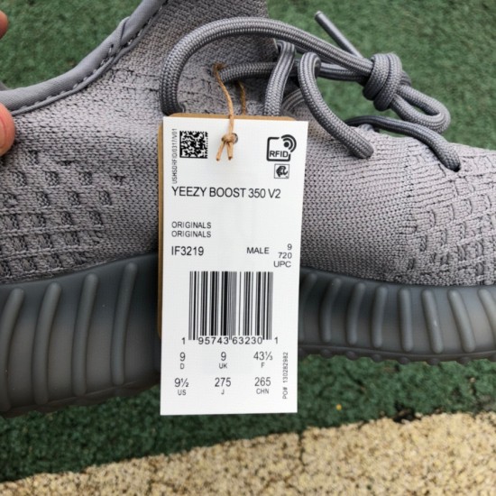 350v2灰色 纯原版 Adidas Yeezy 350 V2太空灰 IF3219