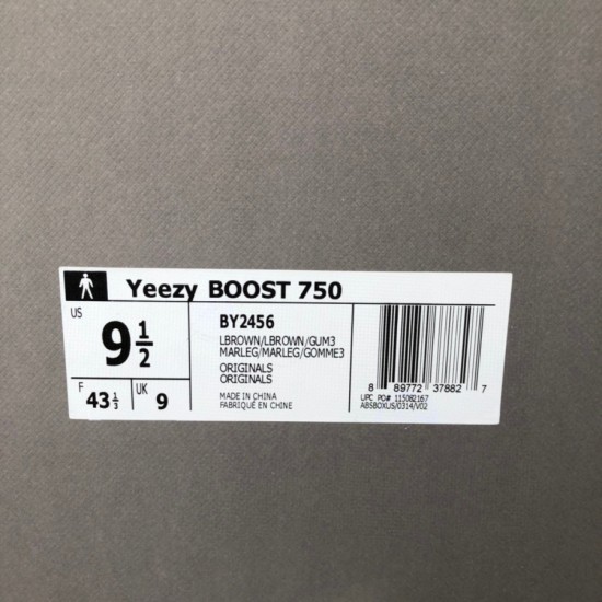 椰子750巧克力 全新补货到巴斯夫爆米花Adidas Yeezy 750 Boost Glow Dark 侃爷巧克力BY2456