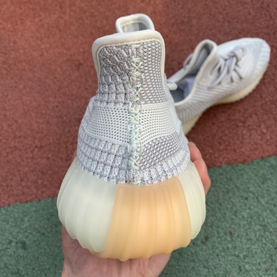 350v2灰天使 性价比版本 Adidas Yeezy 350 V2“Yeshaya”  灰天使 灰白 椰子 侧透反光 FX4348  尺码：36-47