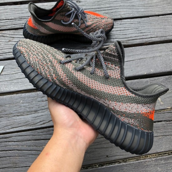 350v2黑灰橙 Adidas Yeezy 350 V2黑灰橙 椰子HQ7045