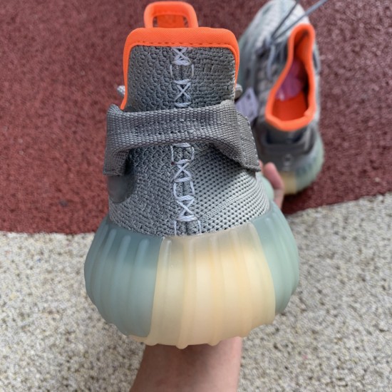 350v3灰橘水滴  Yeezy 350 V3 Runner 粉水滴鞋面夜光半透明橡胶覆盖，类似于水滴的流体轮廓，非常独特 依然Boost加持 FC9215