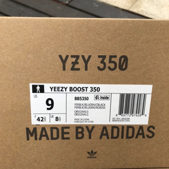 椰子350初代黑色 纯原版Adidas Yeezy 350 Boost Black 黑椰子350 侃爷 BB5350