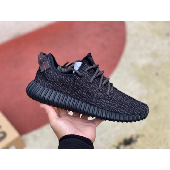 初代350椰子黑色 真爆米花Adidas Yeezy 阿迪纯黑椰子350初代 侃爷 AQ2659