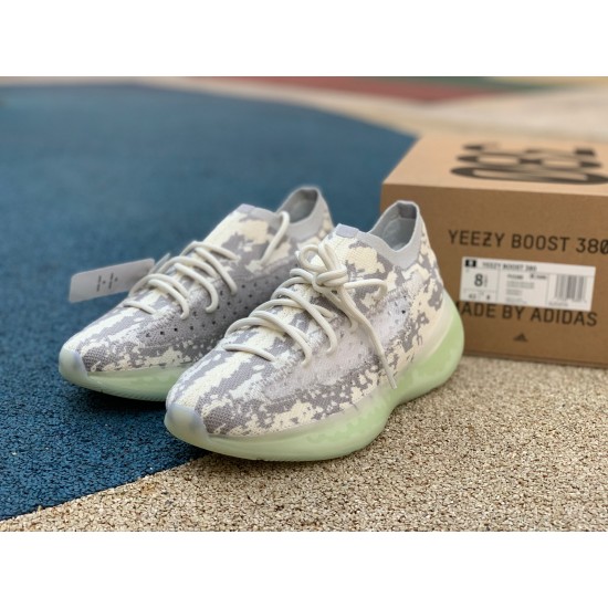 椰子380外星人 性价比版真爆 Adidas Yeezy Boost 380 Alien 椰子380 外星人 跑步鞋 - FV3260 尺码：36-47