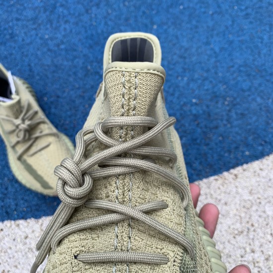 350v2抹茶绿 性价比版本实物偏绿些 Yeezy Boost 350 V2 Sulfur 硫磺抹茶绿 情侣鞋FY5346 尺码：36-48